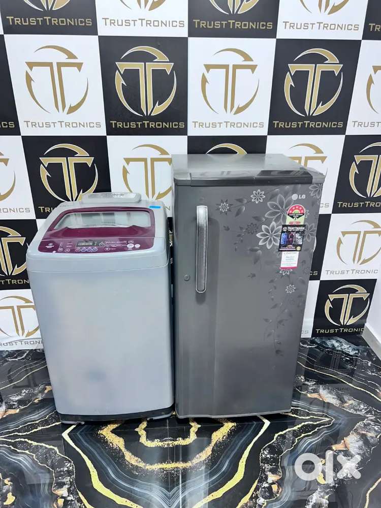5 star rating 190ltr fridge & 6.2kg samsung washing machine