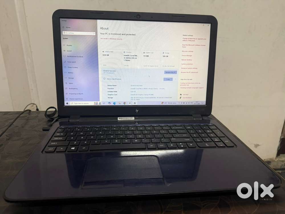 Hp latop 8gb ram 556 gb rom. Graphics 113