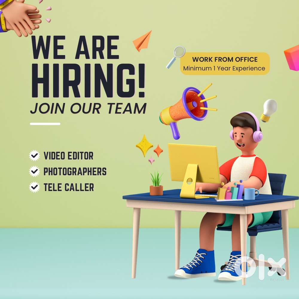 Video editors ,photographer & telecaller