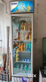 glass fridge