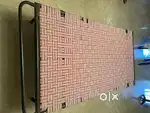 Folding Bed, Table & Chairs in Good Condition