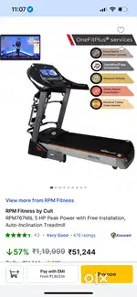 Treadmill with massager