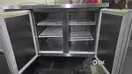 Two under counter chiller with hard top table