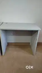 Wooden white study table - great condition