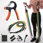 QUICK FIT Fitness Combo of 11-In-1 Resistance Bands Set with Hand Grip
