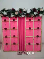 floral party decoration backdrop