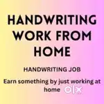 Part time home base data entry handwriting job
