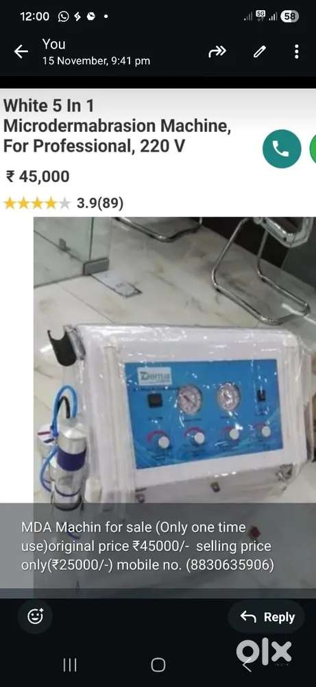 MDA Hydrafacial Machin