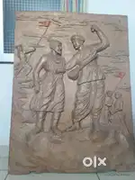 Mural art of Shivaji Maharaj and Tukaram