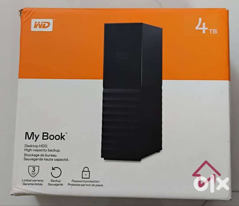 WD My book 4 tb desktop hard disk.