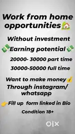 Work from Home opportunity