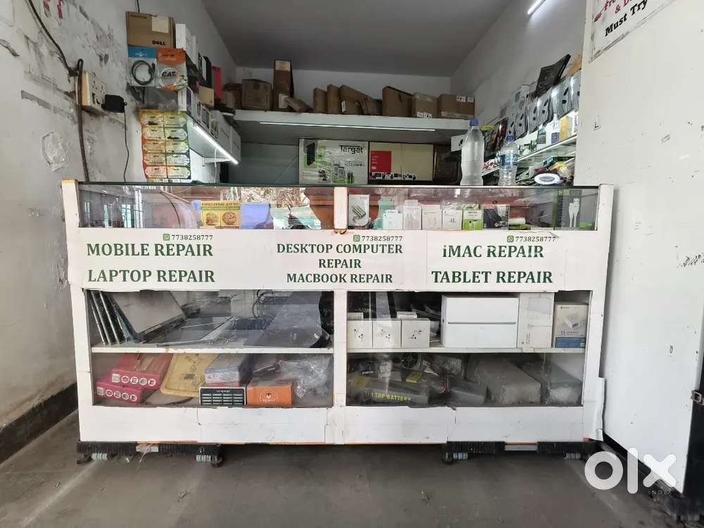 Shop Display and Laptop repair counter