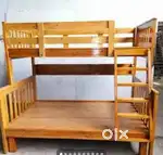 Teak wood bunker bed factory outlet