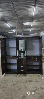 NEW 5 DOOR WARDROBE WITH WOODEN HANDLE FOR SELL DIRECT FROM FACTORY