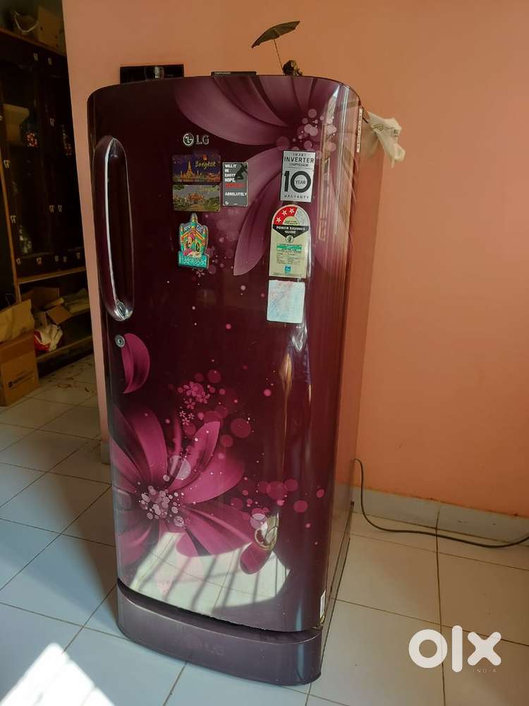 LG 190 L refrigerator- excellent cooling, recently serviced with stand