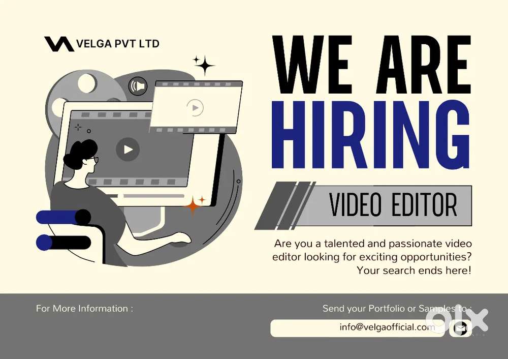 Hiring Video Editor with Professional Knowledge