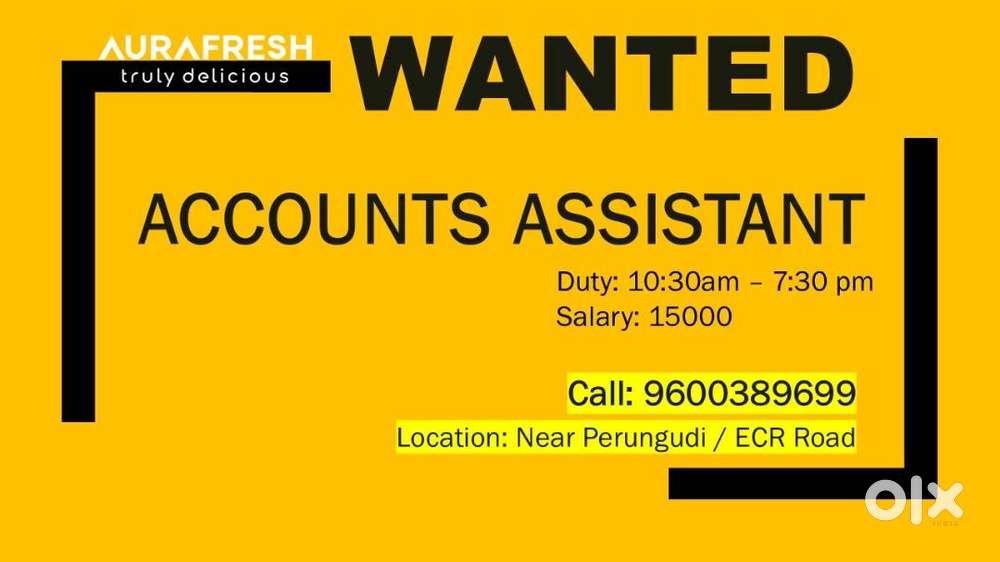 Accounts Assistant - Male / Female
