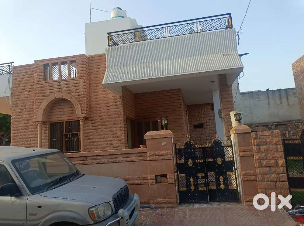 A full furnished 3 floor house built on corner plot