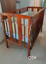 Babyhug Baby Cot / Crib Full Set for 0-4 years