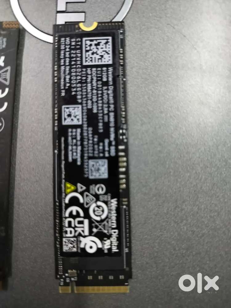 NVME 512 GB 4 Generation Samsung and WD 3300rs 1quantity