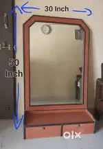 Dressing table with mirror
(Ladies makeup table with mirror)