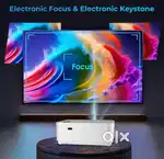 Watch IPL A Big Screen 4k  Android 11 Dual Wifi BT 5.0 LED Projector