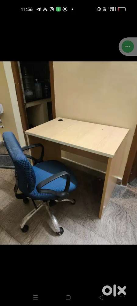 2  computer table big and rotation comfort chair