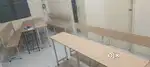Having 4 seater school sitting bench writing board