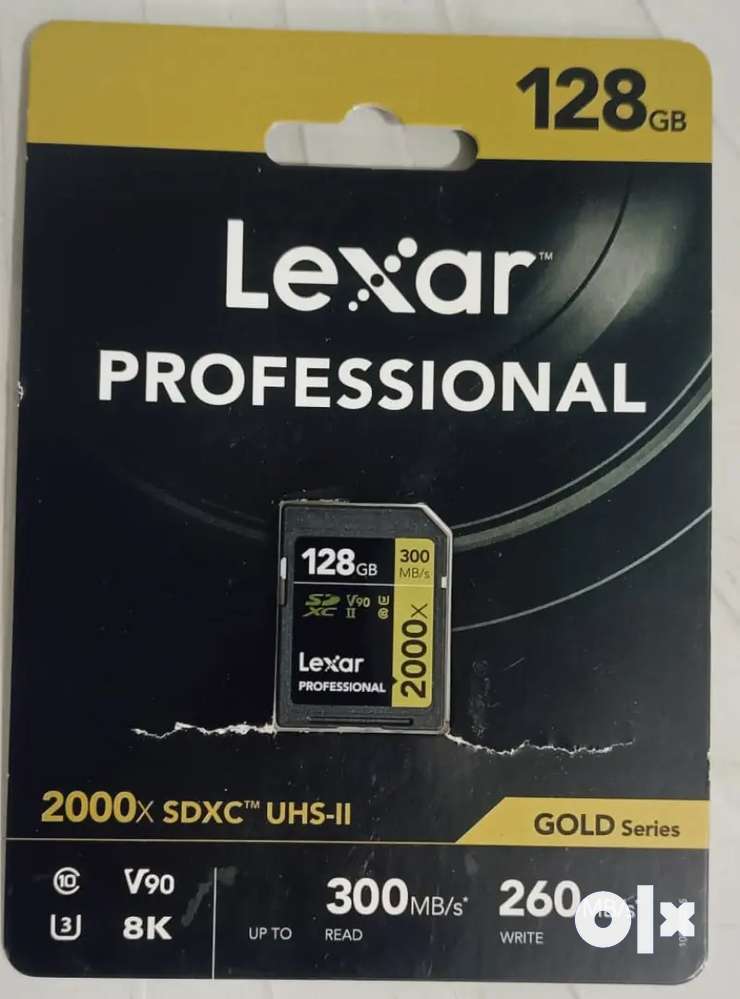 Lexar sd card 2000x 128gb v90 SDHC UHS|| Up to 300mb/s