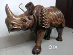 Wooden Rhino for sale 3 Ft length,  1.5 ft height, Kaziranga