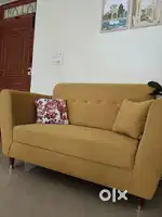 2 Seater Love Seat + 3 Seater Sofa with 4 Cushions