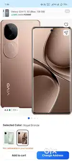 Vivo V40E. 8 256gb. Good condition