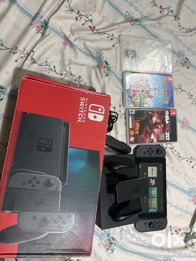 Nintendo Switch (Black) + Games + All Accessories only