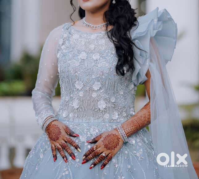 Elegant Light Blue Grand Ball Gown – Like New