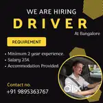Driver Wanted for Bangalore