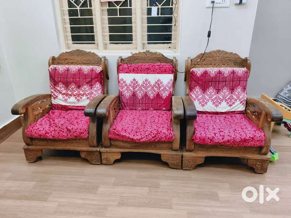 Wooden sofa set