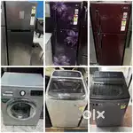 FRIDGE & WASHING MACHINE in top class Condition with Warranty& DELIVER