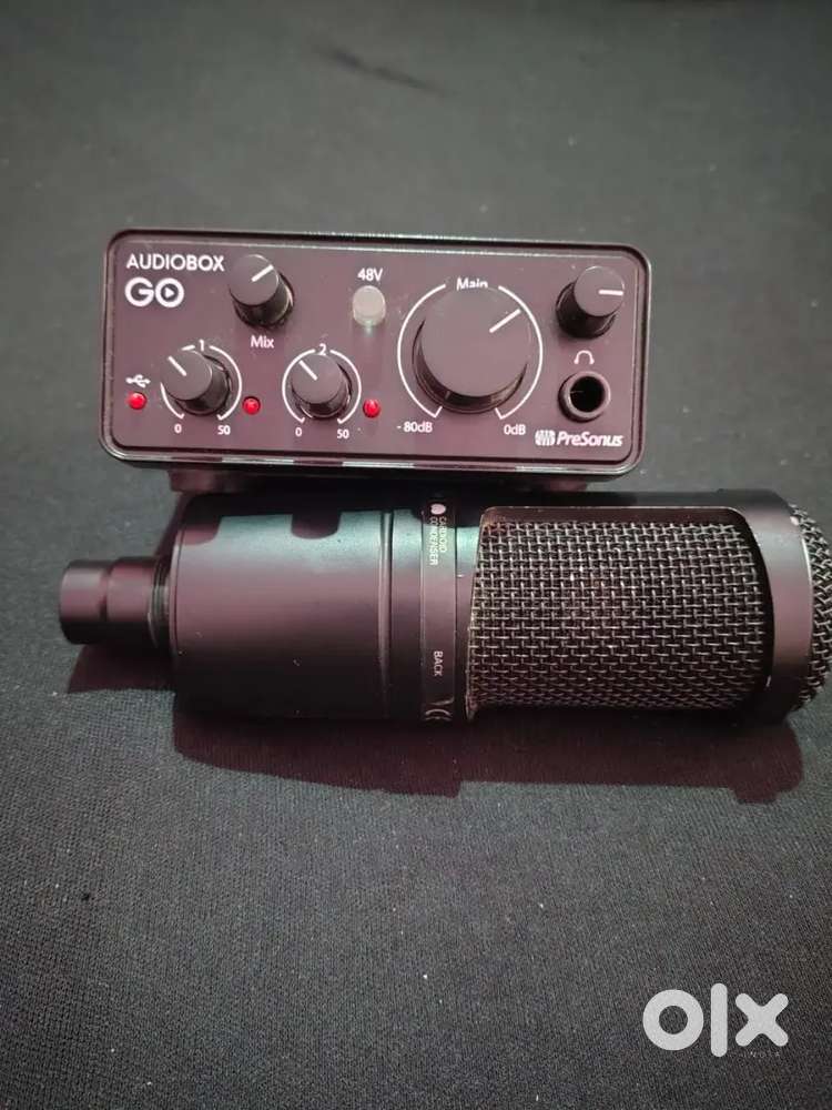 Condenser mic and sound card