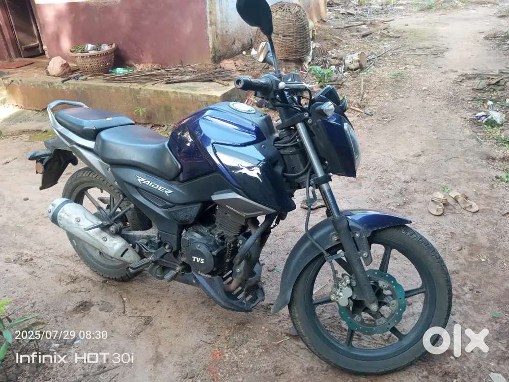 Tvs raider front disc, back drum,60to70km/litre,smooth driving