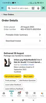 Urban yog MakeMeeBold 3-in-1 Hot Air Brush