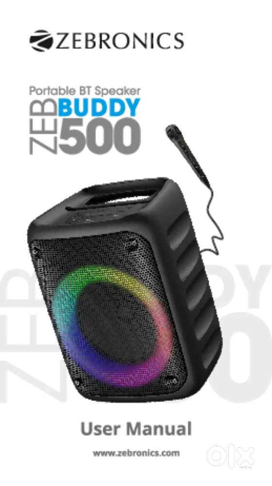 Zebronics Bluetooth Speaker (24) Watt With Mic