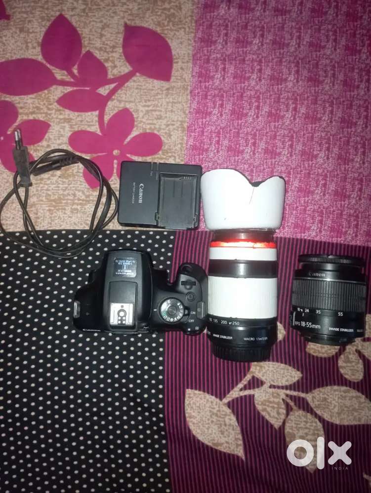 Cannon 1500d brand new condition 1 month old only scutter cout 2k only