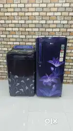 Gently used combo of washing machine & refrigerator for sale @17999b.