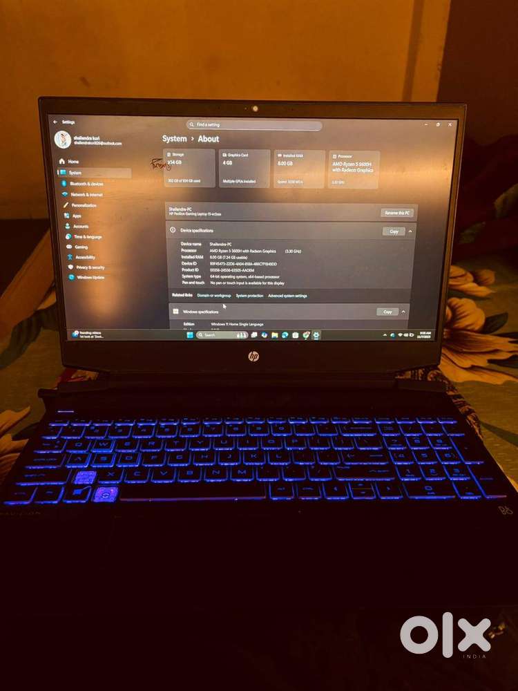 HP Gaming Laptop Rygen 5 gaming laptop