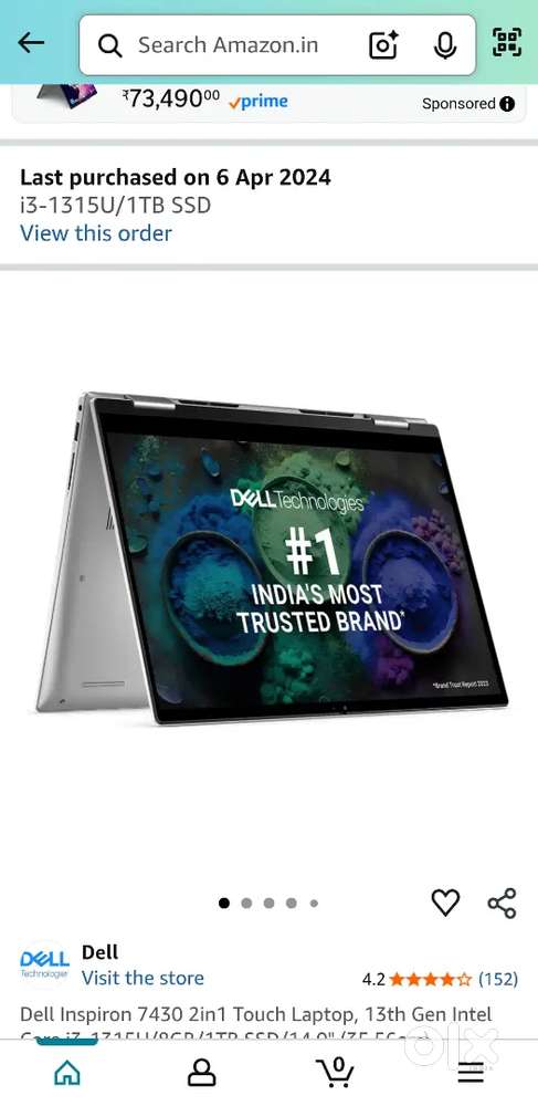 Dell Inspiron 7430 2in1 Touch Laptop