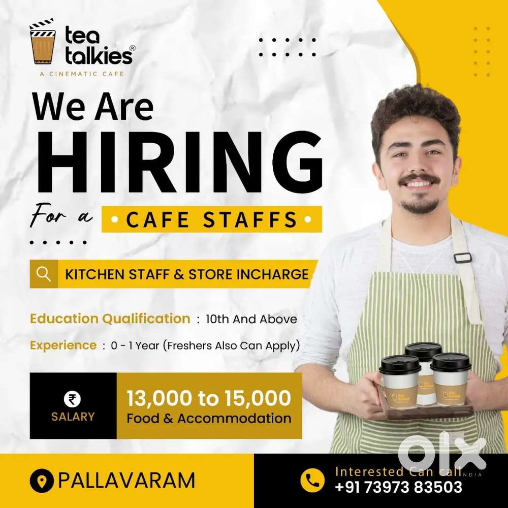 Tea talkies cafe staff wanted