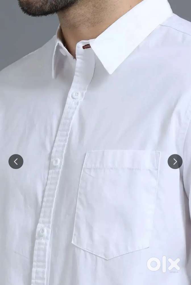 ROADSTER pure cotton casual white shirt