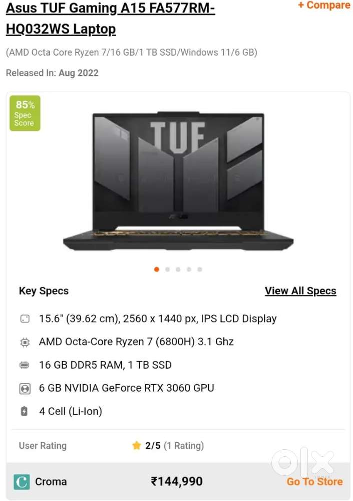 Asus tuf a15 rtx 3060 under warranty until april 2026