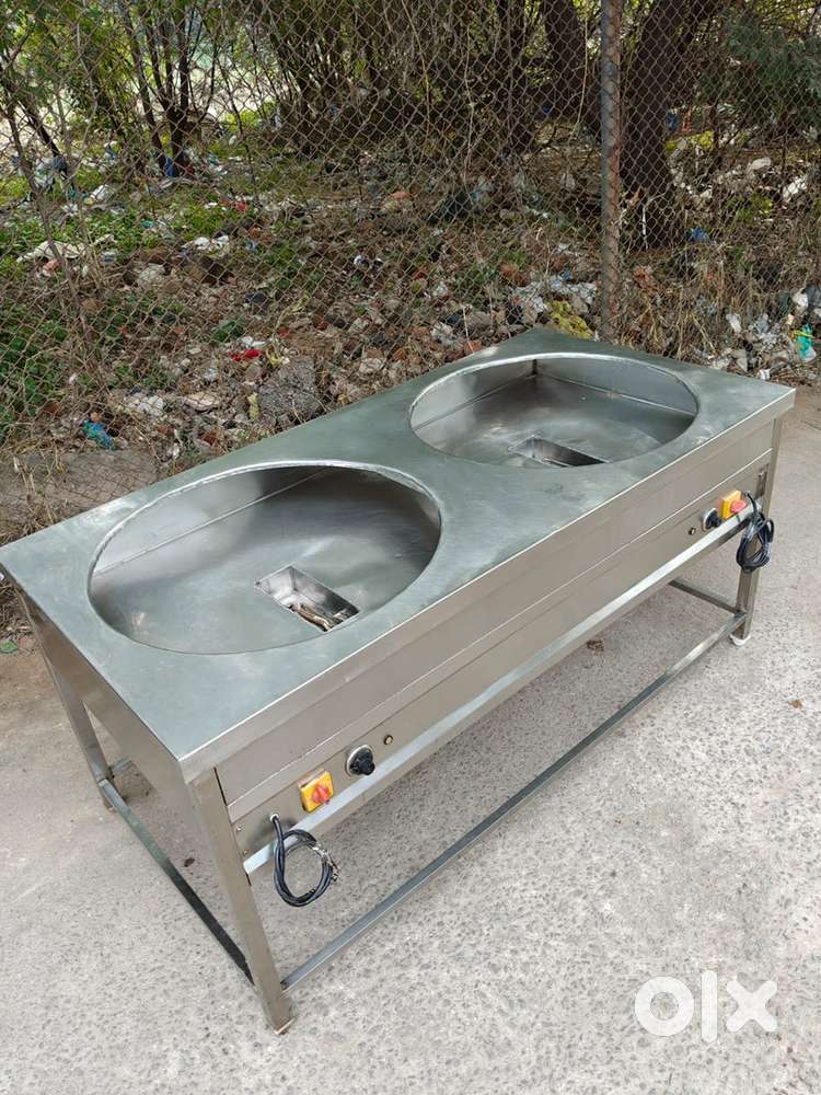 Stainless steel 5ft Biryani handi warmer(Double)