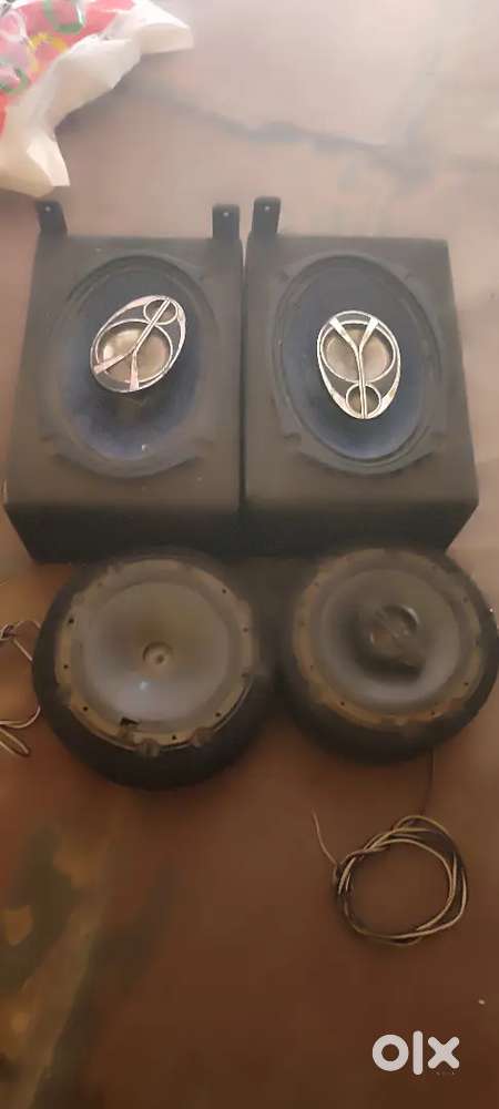 For speaker and 2 channel amp car CD complete set